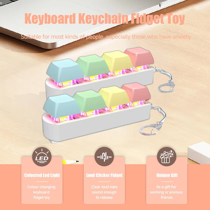 Keyboard Fidget Keychain for Focus & Calm™